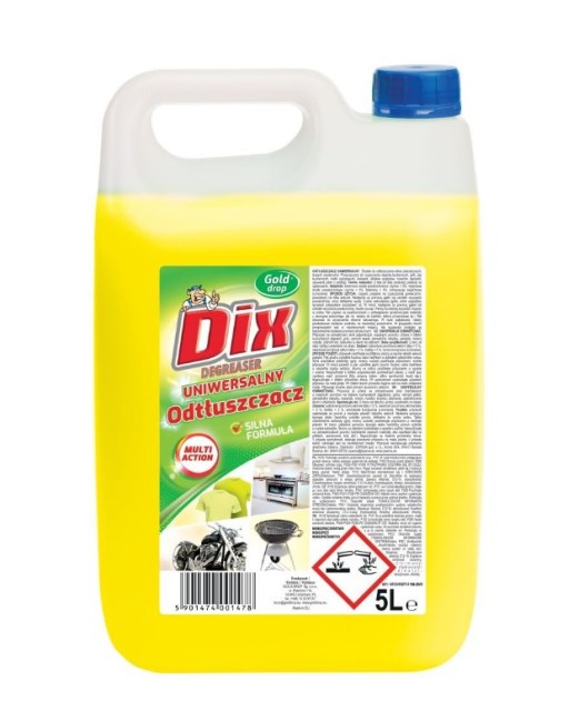 DIX univerzálny odmasťovač 5 l na gril, rúru a riady, citrónová vôňa, _1