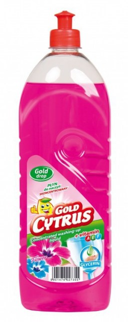 GOLD CYTRUS  flower 1 L, prostriedok na umývanie riadu s glycerínom_1