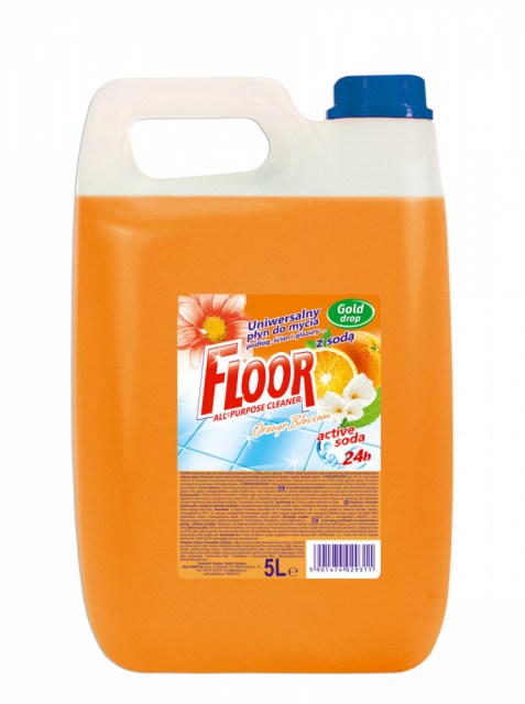 FLOOR Kvet pomaranča 5 L, univerzálny prípravok na umývanie podláh, obkladov a dlažieb_1