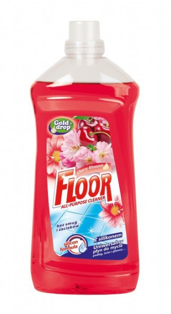 FLOOR kvet čerešní 1,5 L, univerzálny prípravok na umývanie podláh, obkladov a dlažieb_1