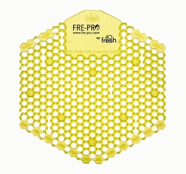 FRE-PRO Wave 3D Vonné pisoárové sitko - žlté - citrón/citrus, 1 kus_1