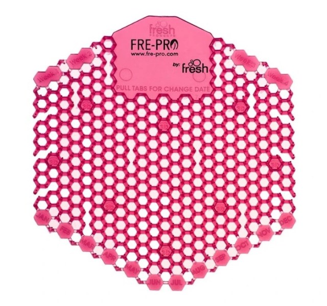 FRE-PRO Wave 3D Vonné pisoárové sitko - červená - kiwi a grep, 1 kus_1