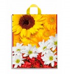 Taška LDPE 45x46 cm - GERBERY SO SLNEČNICOU 100% RECYKLOVATEĽNÉ_1