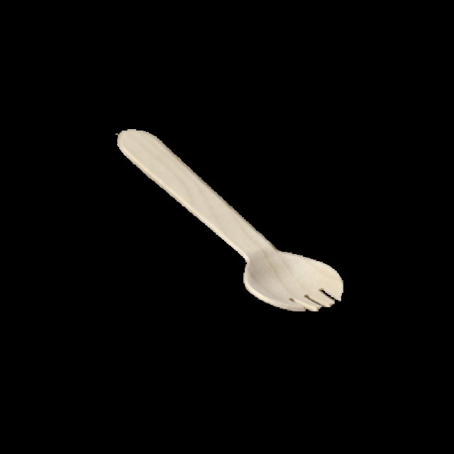Drevená jednorazová vidlička - 14 cm [100 ks] - 14 cm - č.29 DOPREDAJ_1