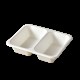 Miska 2-dielna z cukrovej trstiny 1000 ml [50 ks] - 220 x 175 x 26 mm - č.22 DOPREDAJ_1