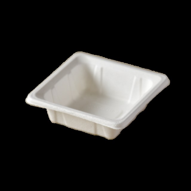 Miska hranatá z cukrovej trstiny 150ml [50 ks] - 98 x 98 x 30 mm - č.7 DOPREDAJ_1