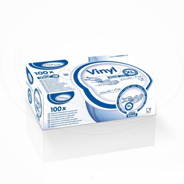 Rukavica (Vinyl) nepúdrovaná transparentná XL [100 ks]_2