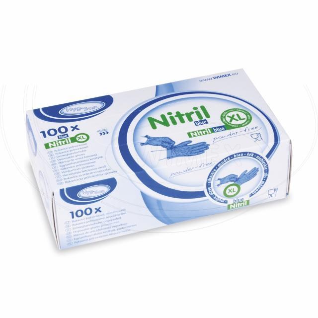 Rukavica (Nitril) nepúdrovaná modrá XL [100 ks]_2