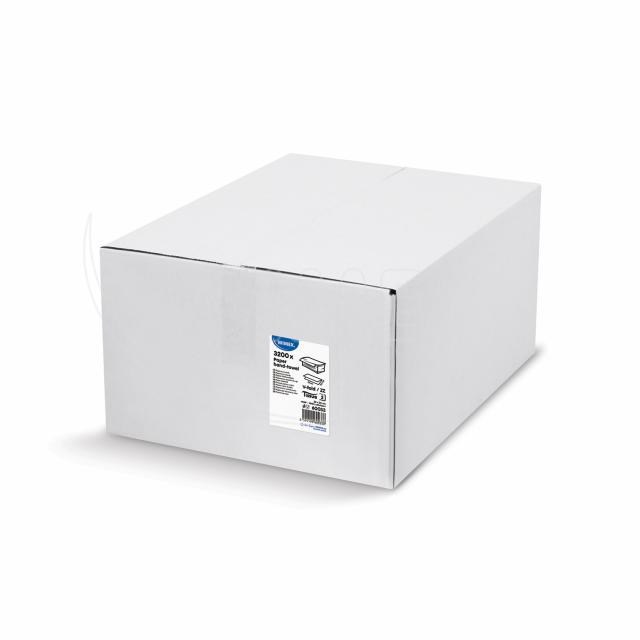 Papierový uterák ZZ skladaný V 2vrstvý biely 23 x 23 cm [3200 ks]_1