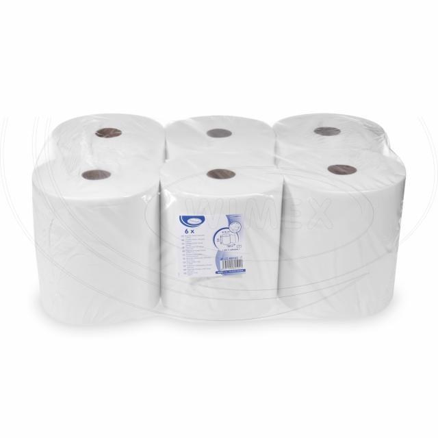 Papierový uterák (Tissue) rolovaný 2vrstvý biely O18cm 20cm x 150m [6 ks]_2