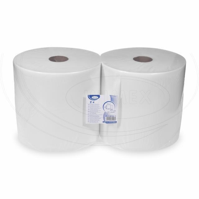 Priemyselná utierka (PAP) v roli 2vrstvá biela O27cm 26cm x 304m [2 ks]_2