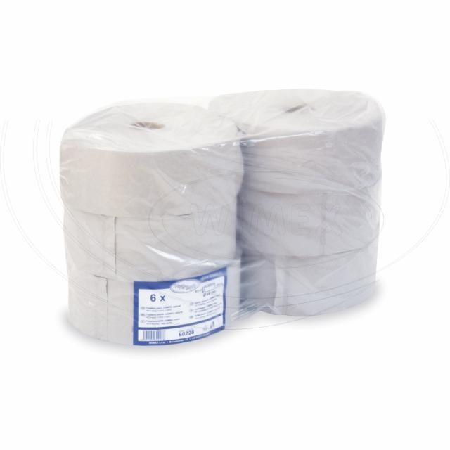 Toaletný papier 1vrstvý s ražbou natural JUMBO O28cm 300m [6 ks]_2