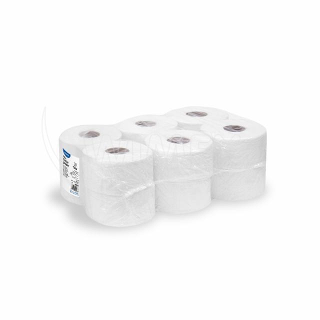 Toaletný papier (FSC Mix) 2vrstvý biely JUMBO O18cm 100m 445 útržkov [12 ks]_2