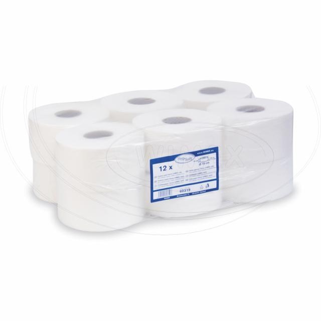 Toaletný papier (FSC Mix) 2vrstvý biely JUMBO O19cm 145m 645 útržkov [12 ks]_2