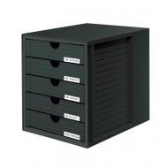 Zásuvkový box System zatvorený čierny_1