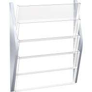 Sada 4 odkladačov na stenu formatu A3 strieborný_1