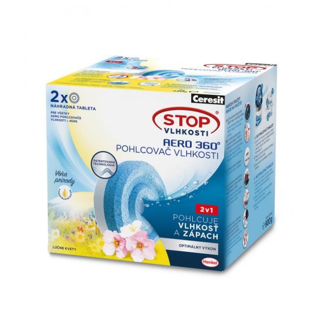 Ceresit Stop vlhkosti - 2tablety AERO lúčne kvety 2x450g_1