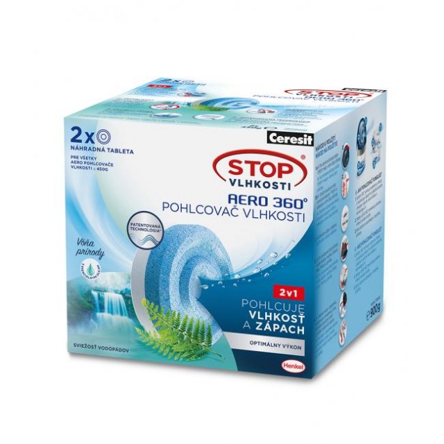 Ceresit Stop vlhkosti - 2tablety AERO sviežosť vodopádov 2x450g_1