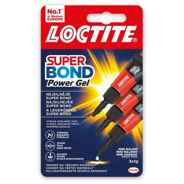 Sekundové lepidlo Loctite Super Bond Power Gel Mini Trio 3x1g_1
