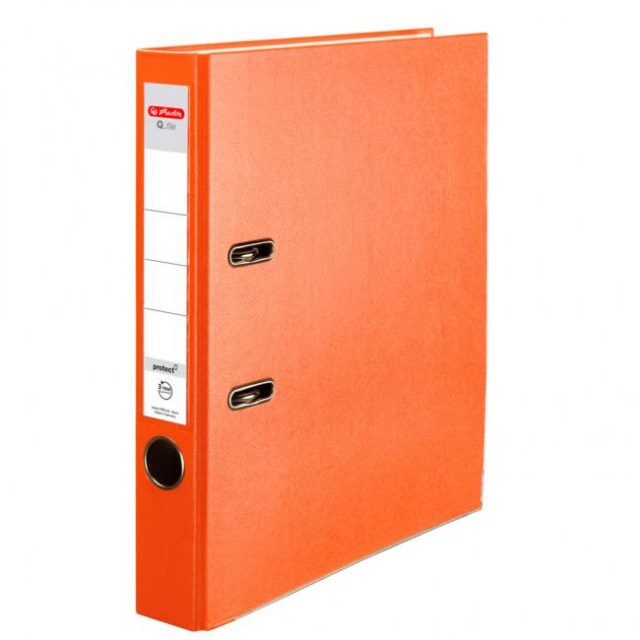 Zakladač pákový Herlitz 5cm oranžový_1