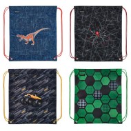 Vrecko na prezuvky Herlitz 36,5x40,5x0,5cm mix Futbal Monster truck Pavúk Dinománia_1