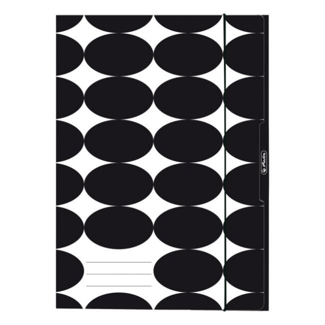 Kartónový obal s gumičkou A4 Herlitz Just Black_1