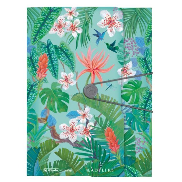 Plastový obal s gumičkou Herlitz Ladylike Jungle_1