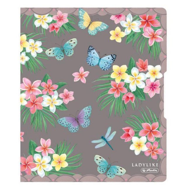 Zakladač 2-krúžkový Herlitz Ladylike PP 1,6cm Motýľ_1