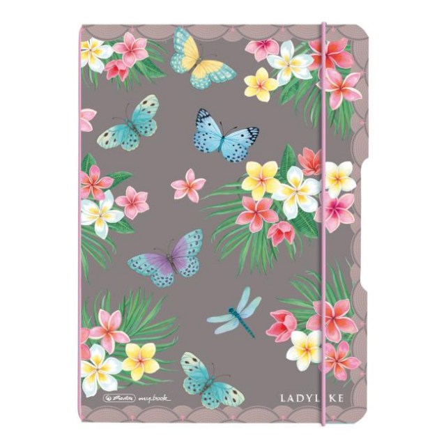 Zošit Herlitz my.book Flex Ladylike Motýľ A5 40 listov bodkovaný_1