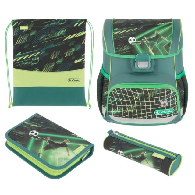 Školská taška Herlitz Loop+ Futbalista, sada_1