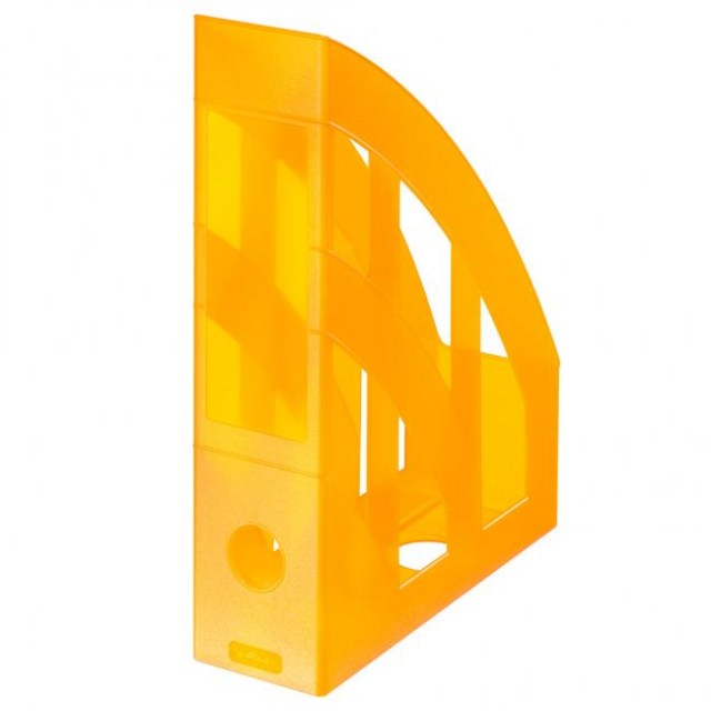 Stojan na časopisy Herlitz transparentný oranžový_1