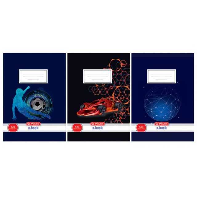 Zošit Herlitz 523 A5 linajkový 70g/m2 mix chlapčenských_1