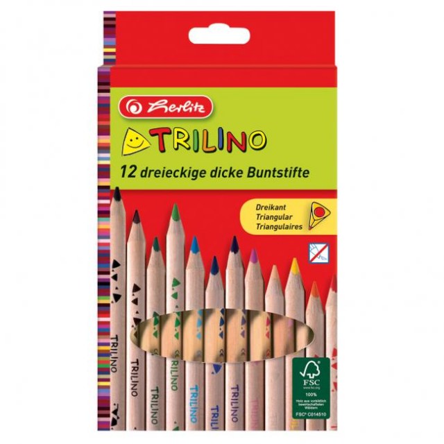 Farbičky Herlitz Trilino trojhranné 12 farieb_1
