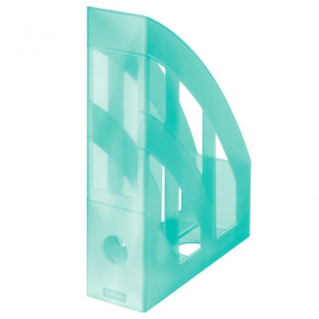 Stojan na časopisy Herlitz transparentný mint_1