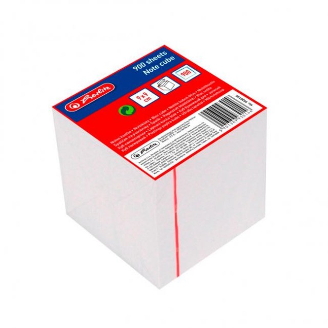 Blok kocka lepená Herlitz 90x90x90mm biela_1