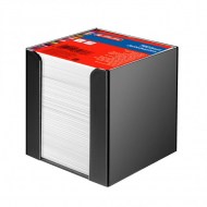 Blok kocka nelepená Herlitz 90x90x90mm biela v čiernej škatuľke_1