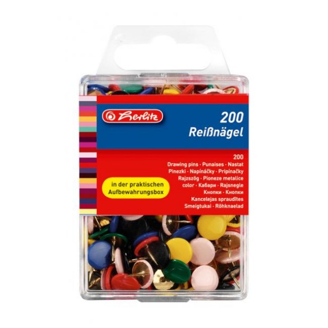Pripináčiky farebné Herlitz 200ks_1