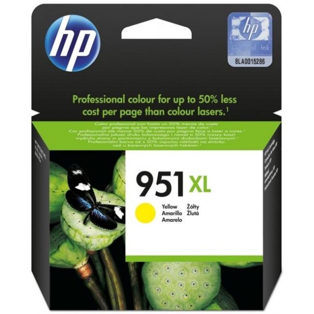 Atramentová náplň HP CN048AE HP 951XL yellow XL (1.500 str.) pre Officejet Pro 251dw/276dw