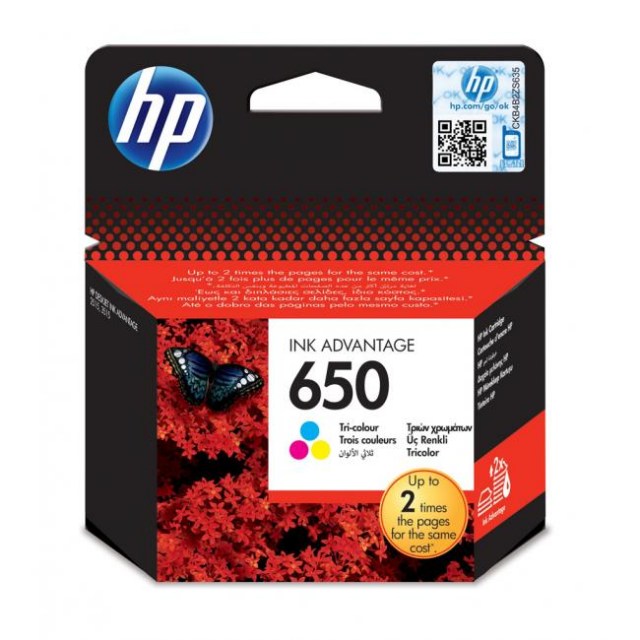 Atramentová náplň HP CZ102AE HP 650 color (200 str.) pre Deskjet Ink Advantage 1515/2515/2