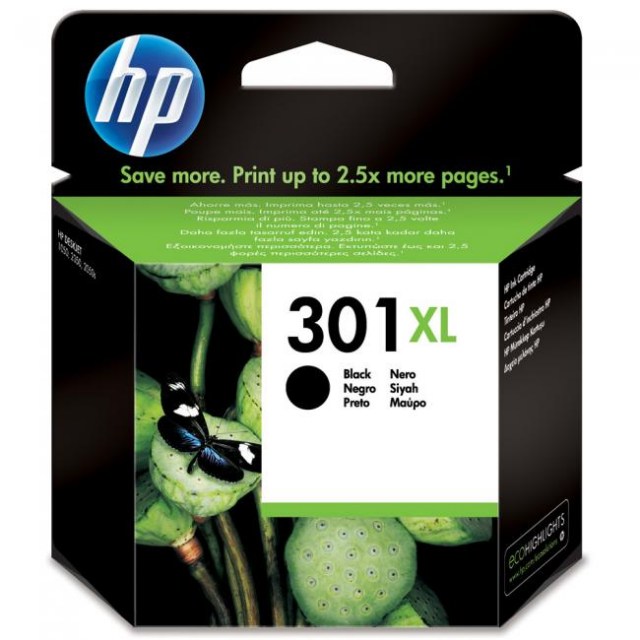 Atramentová náplň HP CH563EE HP 301XL black XL (480 str.) pre Deskjet 1050A/1510/2050/2050