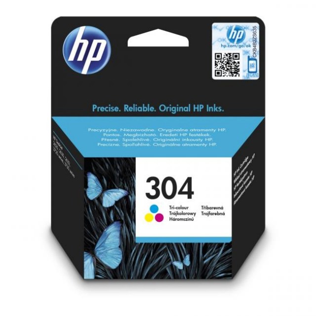 Atramentová náplň HP N9K05AE HP 304 color (100 str.) pre DeskJet 2620/2630/3750/3760/3762_