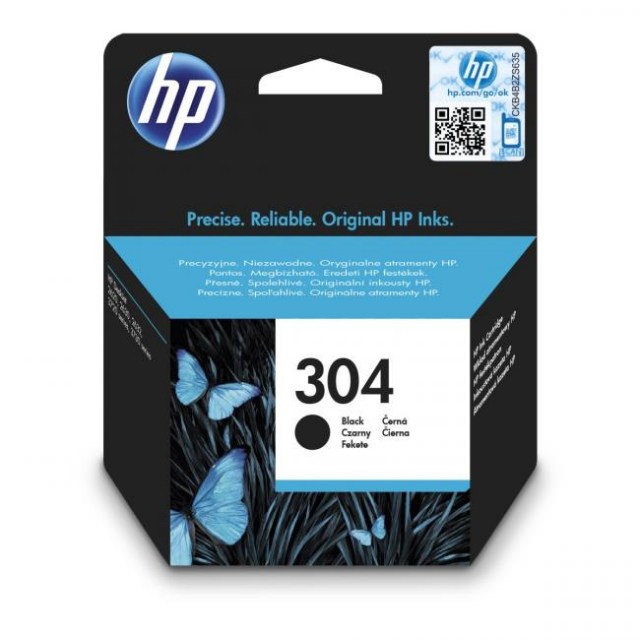Atramentová náplň HP N9K06AE HP 304 black (120 str.) pre DeskJet 2620/2630/3750/3760/3762_