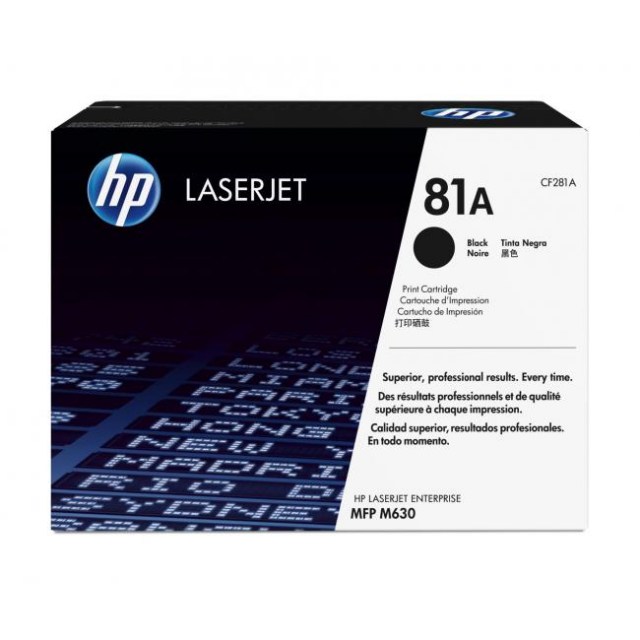 Toner HP CF281A HP 81A black (10.500 str.) pre LaserJet Enterprise M604/ M605/ M606/ M630_