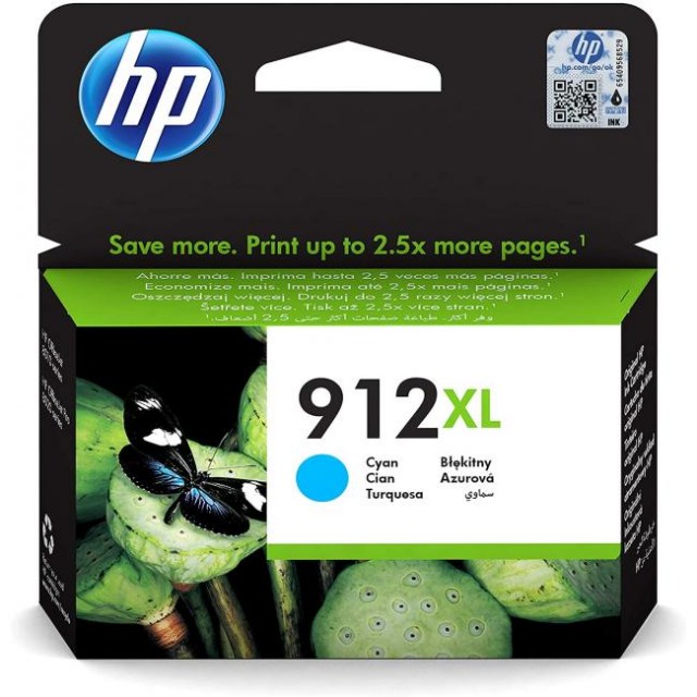 Atramentová náplň HP 3YL81AE HP 912XL cyan XL (825 str.) pre Officejet 8012e/8013/8022e/ 8