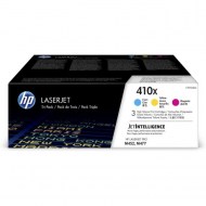 Toner HP 410X 3-pack High Yield Cyan/Magenta/Yellow Original LaserJet Toner Cartridges (CF