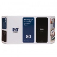 Atramentová náplň HP C4871A HP 80 black (350 ml) pre Designjet 1000_1