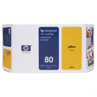 Atramentová náplň HP C4873A HP 80 yellow (175 ml) pre Designjet 1000_1