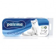 Toaletný papier 3-vrstvový PALOMA EXCLUSIV biely 10 ks_1