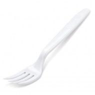 Vidličky plastové znovu použiteľné biele 18,5 cm (50 ks)_1