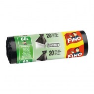 Vrecia zaväzovacie FINO Economy 60 l, 13 mic., 59 x 72 cm, čierne (20 ks)_1